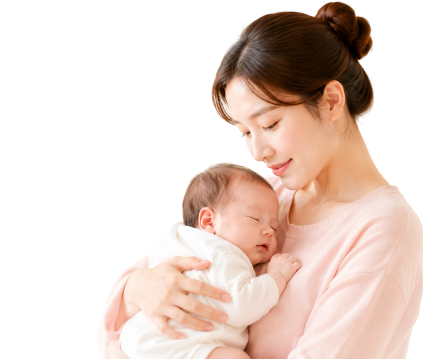 妈妈怀抱新生儿
